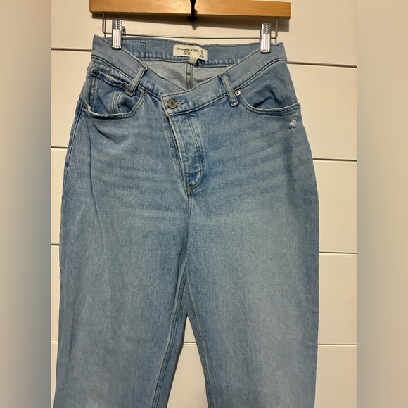 Abercrombie and fitch the dad high rise relaxed fit size 27/4S curve love - Picture 9 of 12